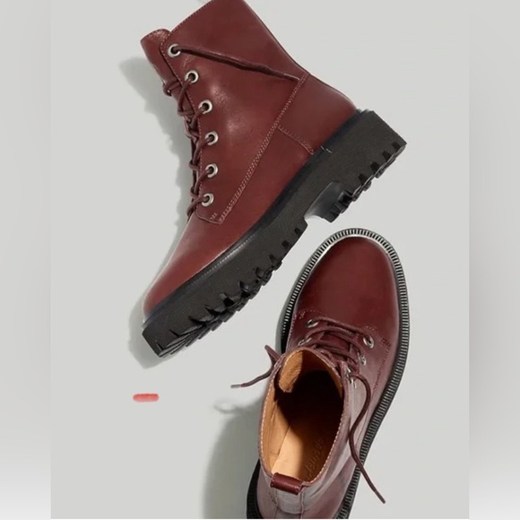Madewell The Rayna Lace-Up Boot - Picture 1 of 8
